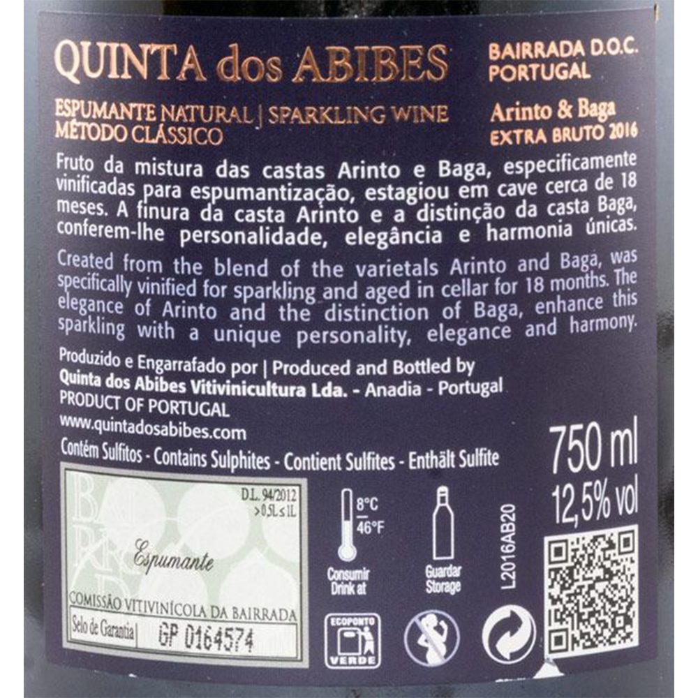Quinta dos Abibes Arinto&Baga Reserva - Image 2