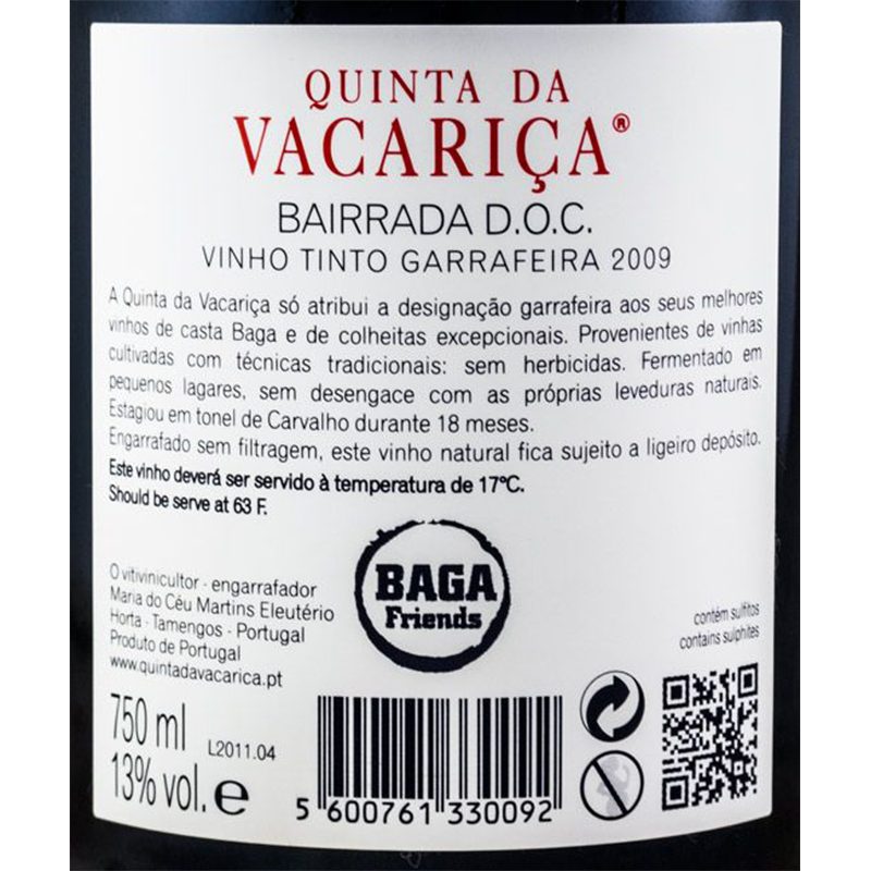 Quinta da Vacariça Garrafeira 2009 - Image 2