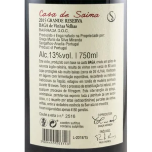 Casa de Saima Grande Reserva Baga Tinto